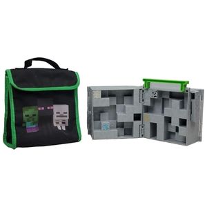 Minecraft Mini-Figure Collector Case with Lunch Bag